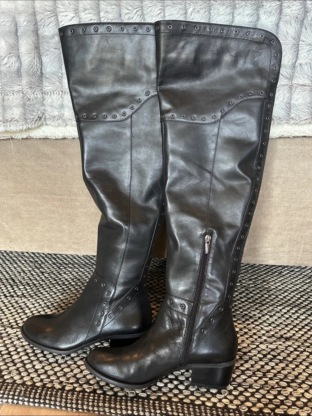 Vince Camuto Over the Knee Leather Boots